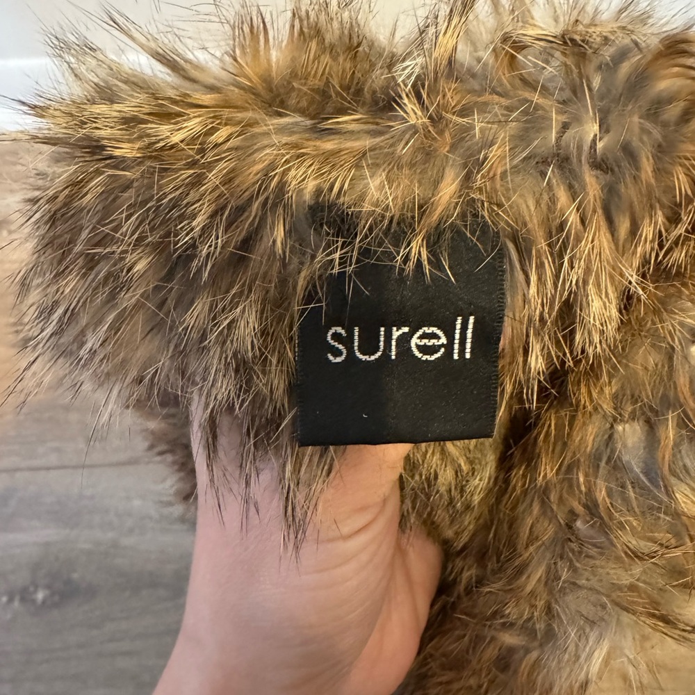 Surell Rabbit Fur Scarf - Picture 4 of 4